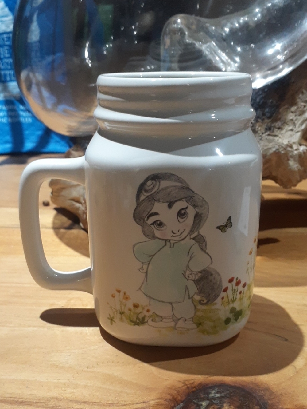 Disney Store Animator's Collection Princess Mason Jar Ceramic Mug